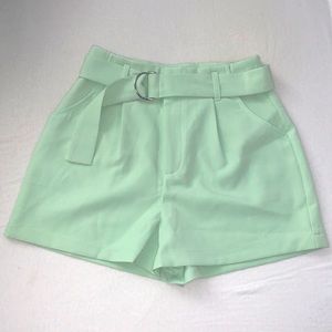 green shorts